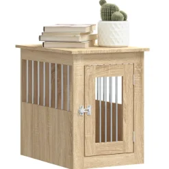 vidaXL Hondenbench 45x62x59 cm bewerkt hout sonoma eikenkleurig