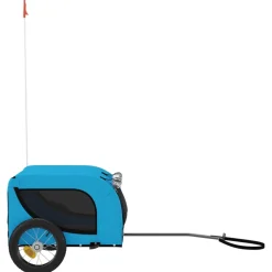 vidaXL Hondenfietstrailer oxford stof en ijzer geel en zwart