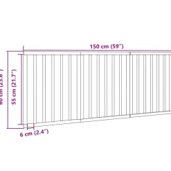 vidaXL Hondenhek inklapbaar 3 panelen 150 cm populierenhout bruin