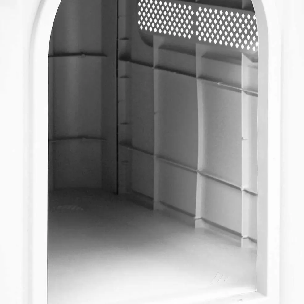 vidaXL Hondenhok Grijs 59x75x66 cm Polypropyleen