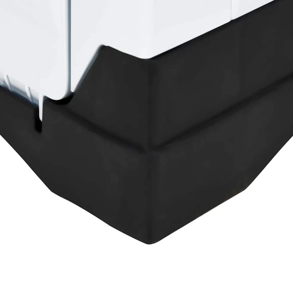 vidaXL Hondenhok Grijs 90,5x68x66 cm Polypropyleen