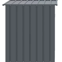 vidaXL Hondenhok met dak antraciet 110x103x109 cm gegalvaniseerd staal