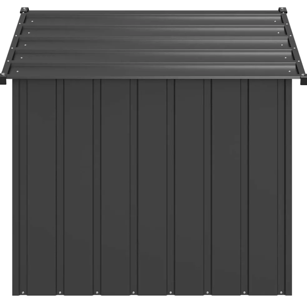 vidaXL Hondenhok met dak 131x101x102 cm gegalvaniseerd staal