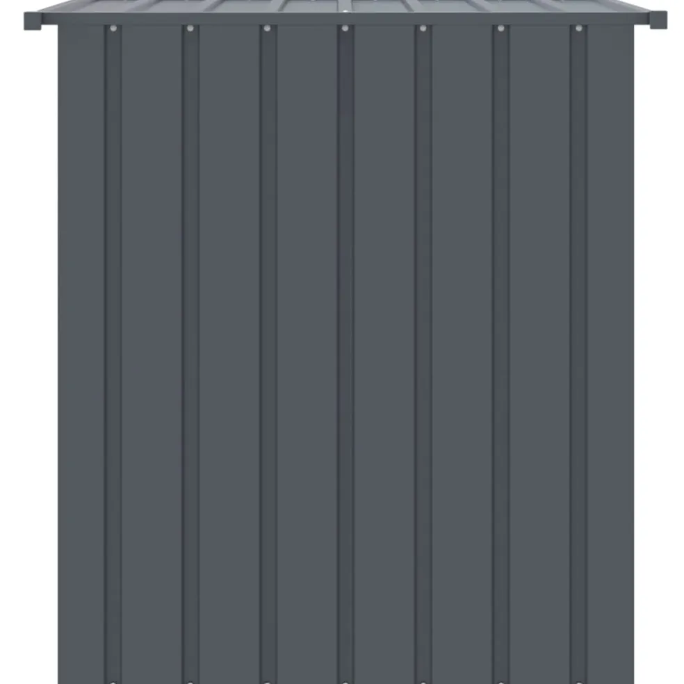vidaXL Hondenhok met dak 110x103x109 cm gegalvaniseerd staal zwart