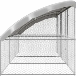 vidaXL Hondenhok 3 st Zilver 6 x 2 x 2 m Gegalvaniseerd staal