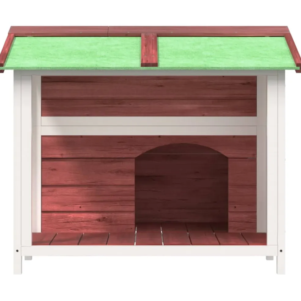 vidaXL Hondenhok 96x87x80,5 cm massief grenenhout mokkakleurig