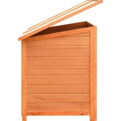 vidaXL Hondenhok 120x77x86 cm massief grenenhout en vuurhout
