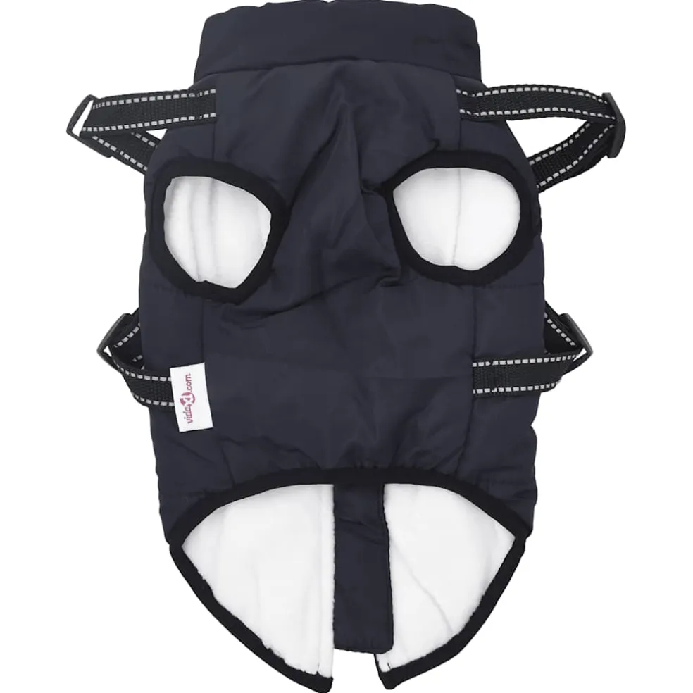 vidaXL Hondenjas met harnas waterdicht reflecterend marineblauw L24