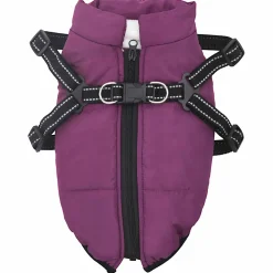 vidaXL Hondenjas Paars L24 Fleece en polyester