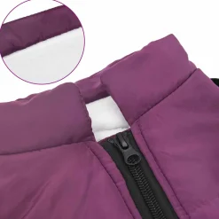vidaXL Hondenjas Paars L24 Fleece en polyester