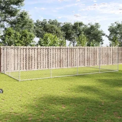 vidaXL Hondenkennel voor buiten 7,6x3,8x1,9 m