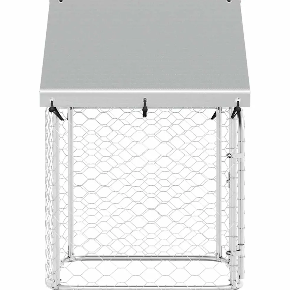 vidaXL Hondenkennel voor buiten met dak 100x100x150 cm