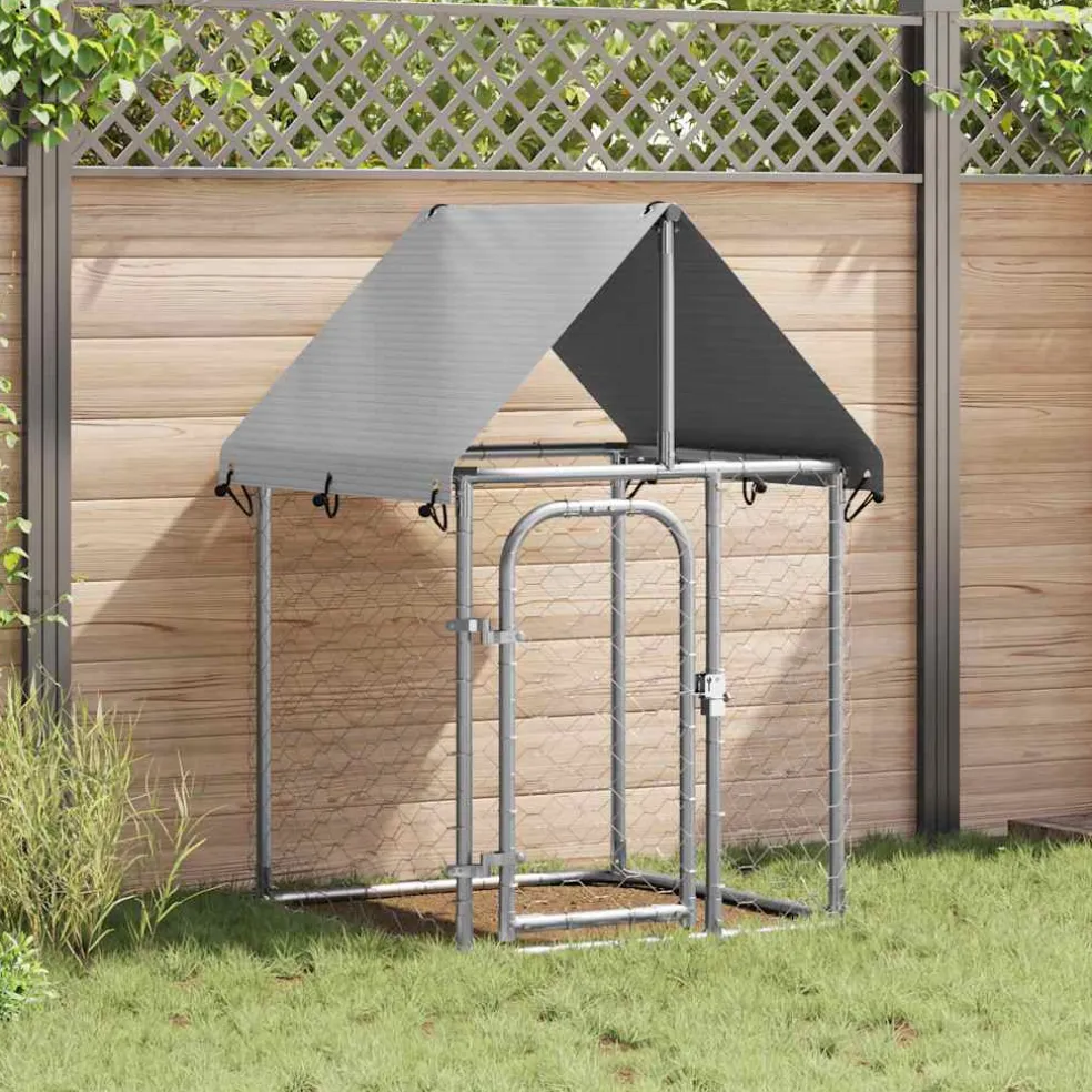 vidaXL Hondenkennel voor buiten met dak 100x100x150 cm