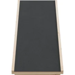 vidaXL Hondenloopplank 100x40 cm massief vurenhout grijs