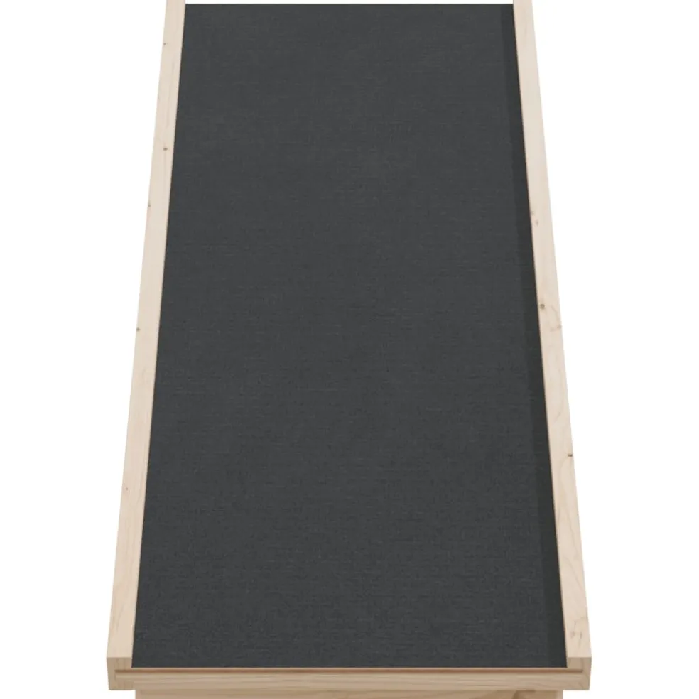 vidaXL Hondenloopplank 100x40 cm massief vurenhout grijs