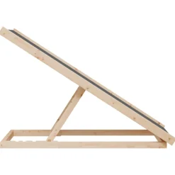 vidaXL Hondenloopplank 100x40 cm massief vurenhout grijs