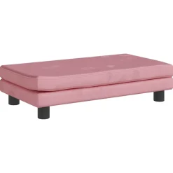 vidaXL Hondenmand met verlengstuk 100x50x30 cm fluweel roze