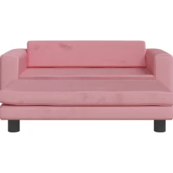 vidaXL Hondenmand met verlengstuk 100x50x30 cm fluweel roze