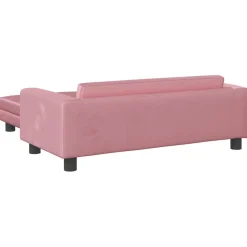 vidaXL Hondenmand met verlengstuk 100x50x30 cm fluweel roze