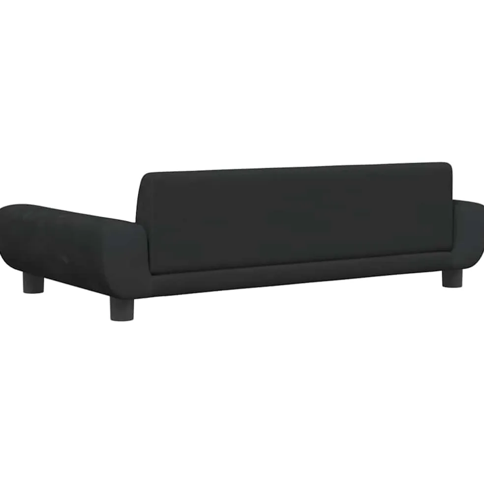 vidaXL Hondenmand 100x54x33 cm fluweel zwart