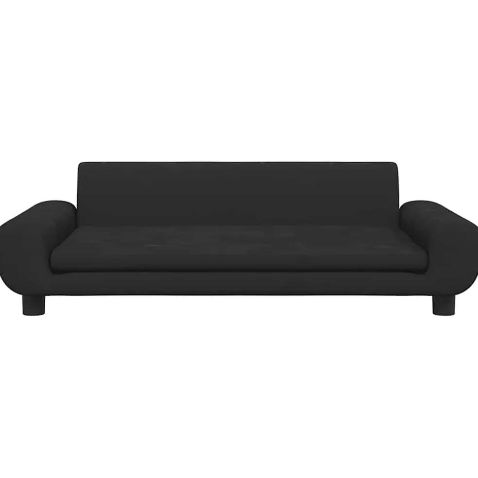 vidaXL Hondenmand 100x54x33 cm fluweel zwart