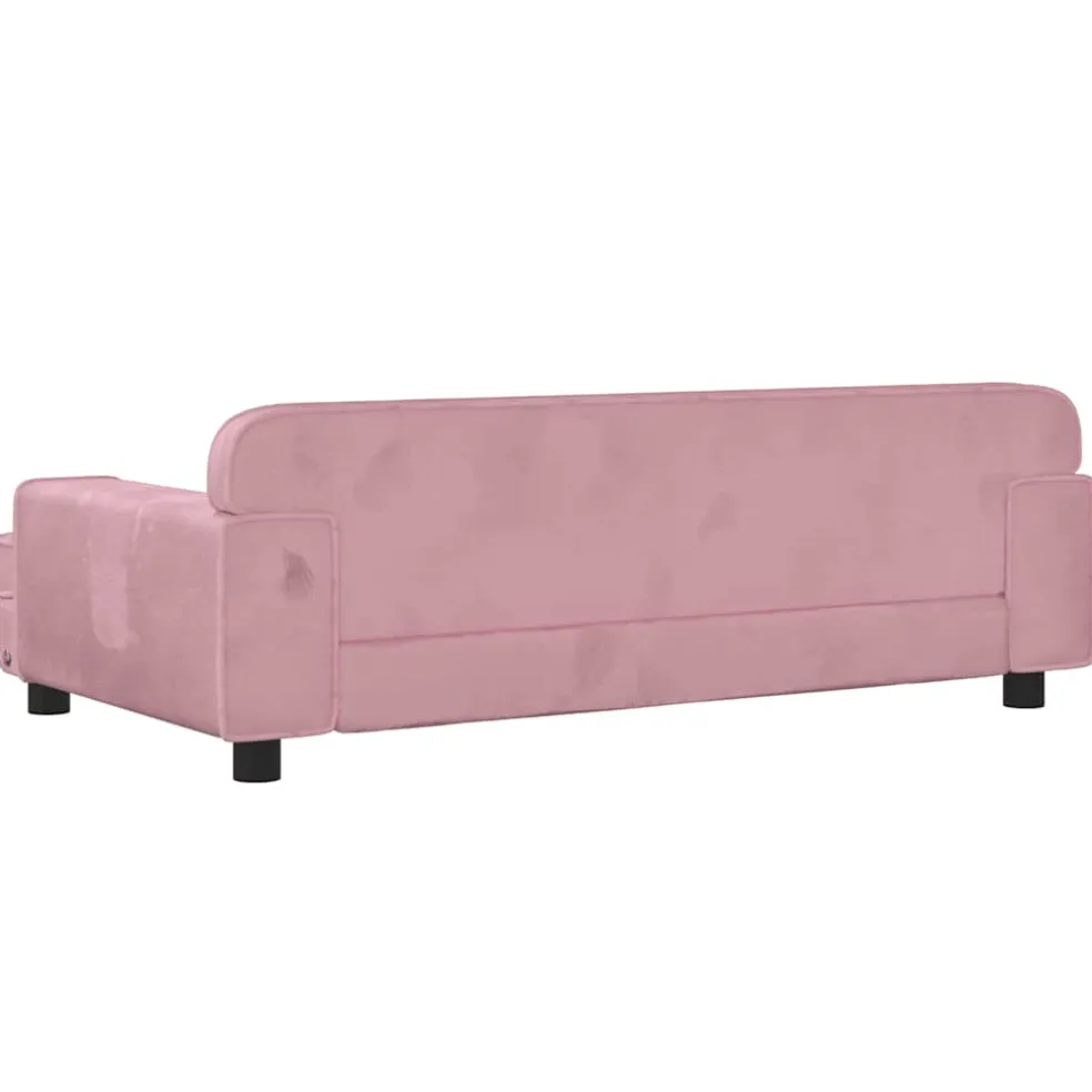 vidaXL Hondenmand 90x53x30 cm fluweel roze
