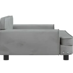 vidaXL Hondenmand 90x53x30 cm fluweel crèmekleurig