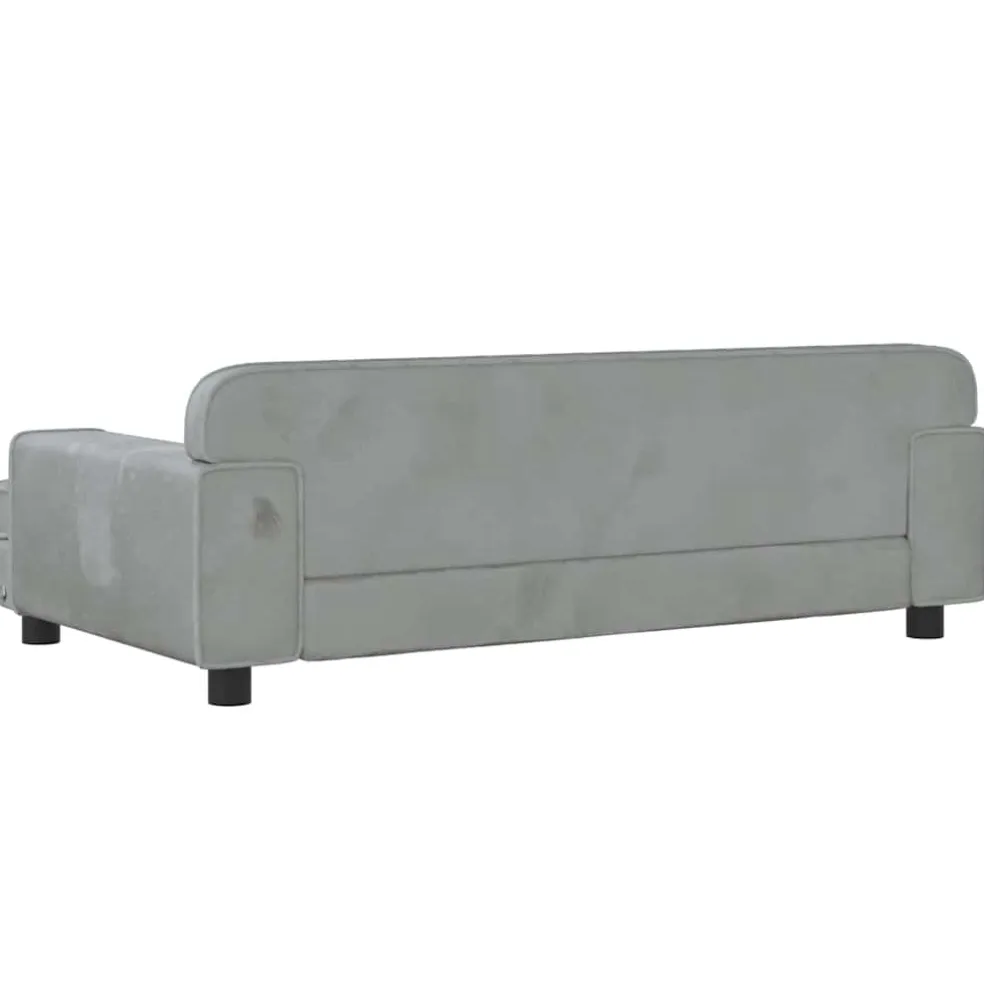 vidaXL Hondenmand 90x53x30 cm fluweel crèmekleurig