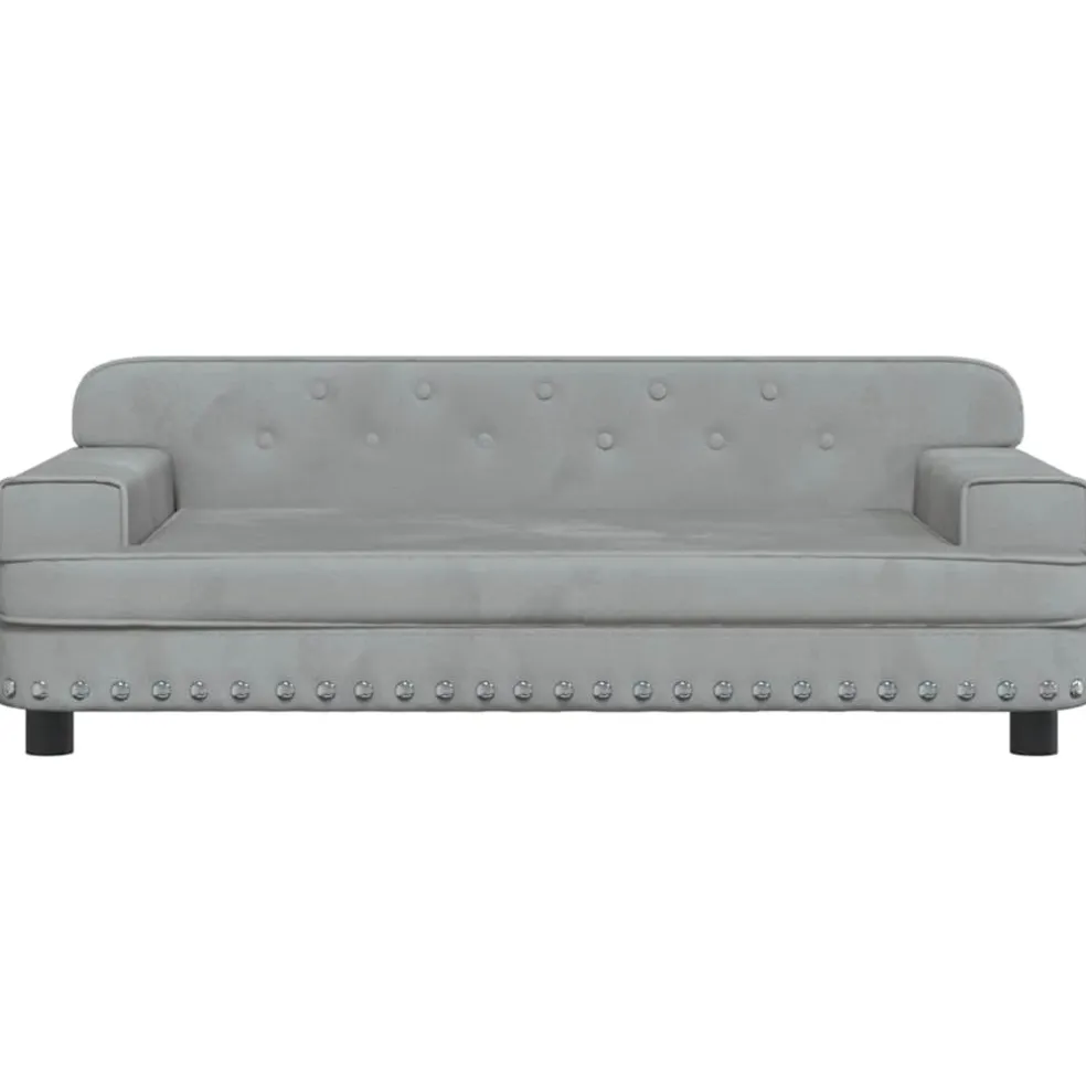 vidaXL Hondenmand 90x53x30 cm fluweel crèmekleurig