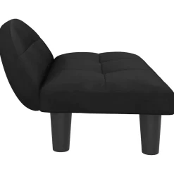 vidaXL Hondenmand 70x52x30 cm fluweel zwart