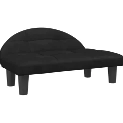 vidaXL Hondenmand 70x52x30 cm fluweel zwart