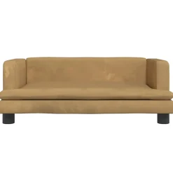 vidaXL Hondenmand 80x45x30 cm fluweel bruin