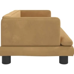 vidaXL Hondenmand 80x45x30 cm fluweel bruin