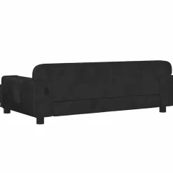 vidaXL Hondenmand 90x53x30 cm fluweel zwart