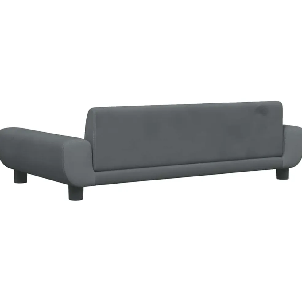 vidaXL Hondenmand 100x54x33 cm fluweel donkergrijs