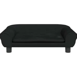 vidaXL Hondenmand 70x48x22 cm fluweel zwart