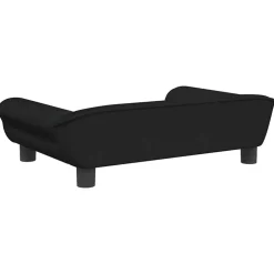 vidaXL Hondenmand 70x48x22 cm fluweel zwart