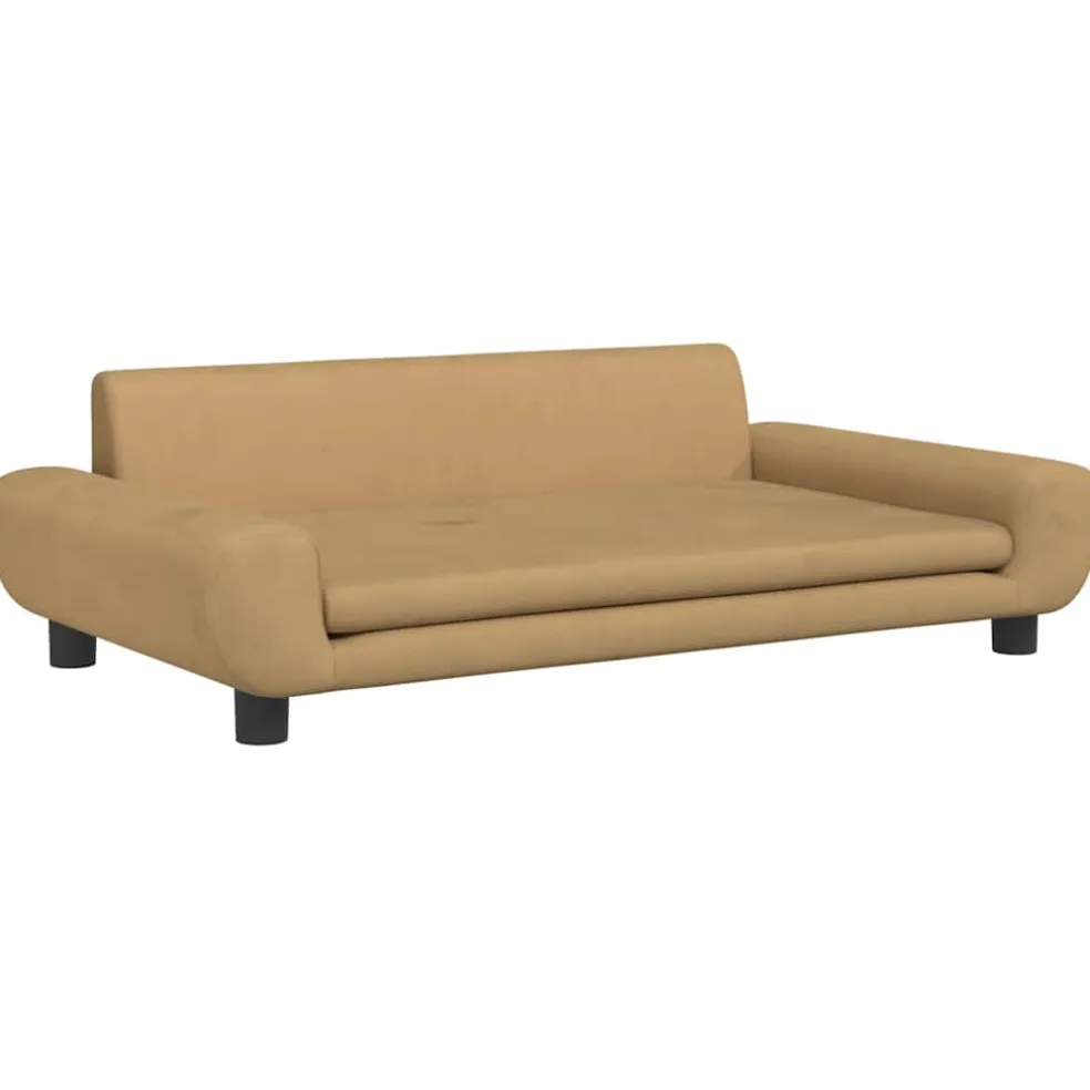 vidaXL Hondenmand 100x54x33 cm fluweel bruin