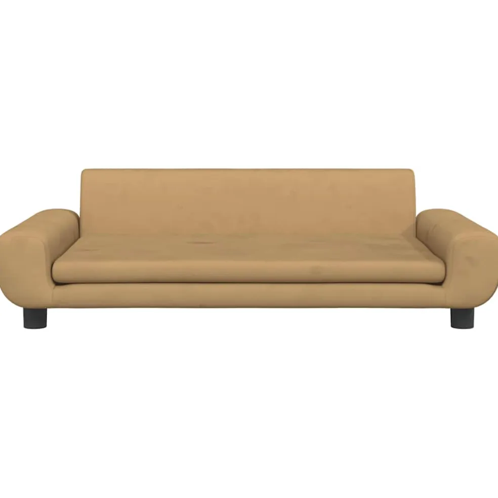 vidaXL Hondenmand 100x54x33 cm fluweel bruin