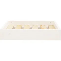 vidaXL Hondenmand 51,5x44x9 cm massief grenenhout wit