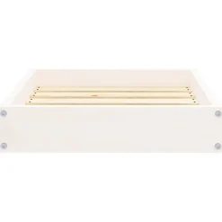 vidaXL Hondenmand 51,5x44x9 cm massief grenenhout wit