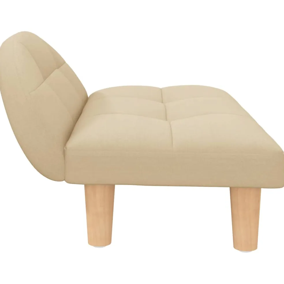 vidaXL Hondenmand 70x52x30 cm stof crèmekleurig