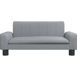 vidaXL Hondenmand 70x45x30 cm stof lichtgrijs