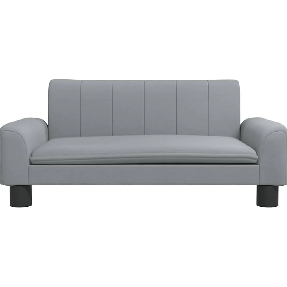 vidaXL Hondenmand 70x45x30 cm stof lichtgrijs