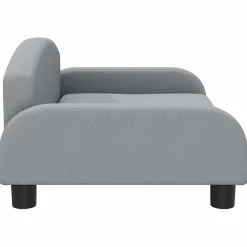 vidaXL Hondenmand 70x45x30 cm stof lichtgrijs