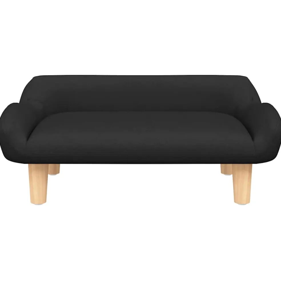 vidaXL Hondenmand 70x40x24 cm stof zwart