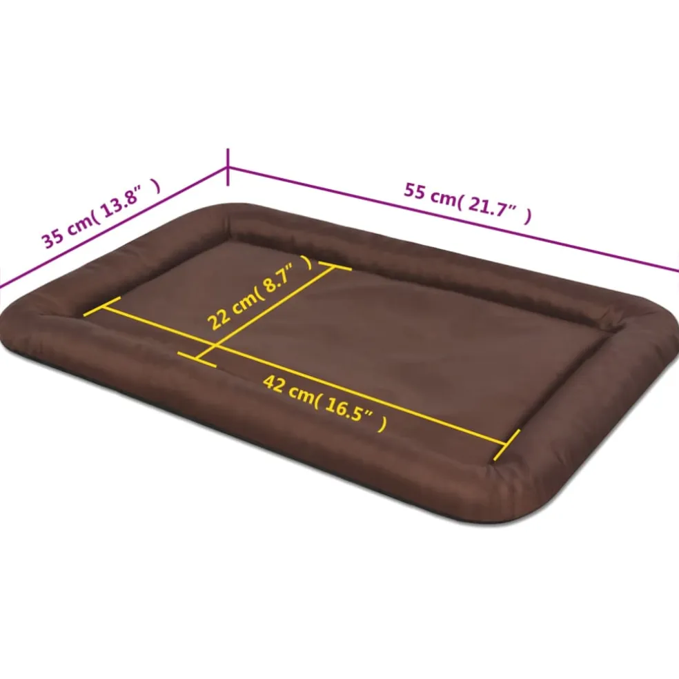 vidaXL Hondenmatras maat M bruin