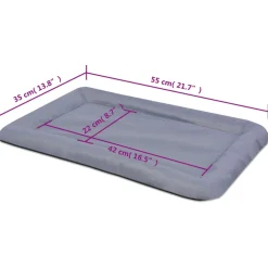 vidaXL Hondenmatras maat M grijs