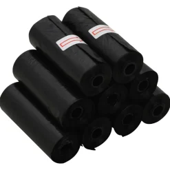 vidaXL Hondenpoepzakjes 750 st 30x20 cm polyetheen zwart