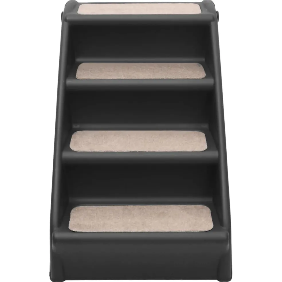 vidaXL Hondentrap inklapbaar 62x40x49,5 cm zwart